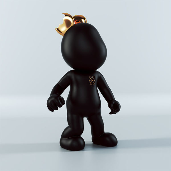 Jack&Lb made in france art toy black and gold