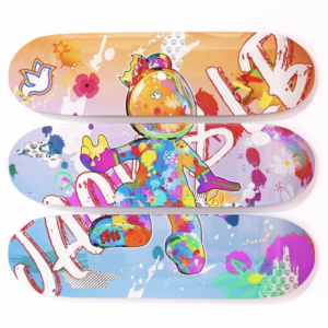 skateboard Jack&LB triptych deck art toy design made in france