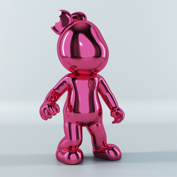 jackelb jack&lb figurine sculpture pink chrome art toy