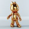jack&lb gold chrome art toy