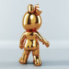 jack&lb gold chrome art toy back